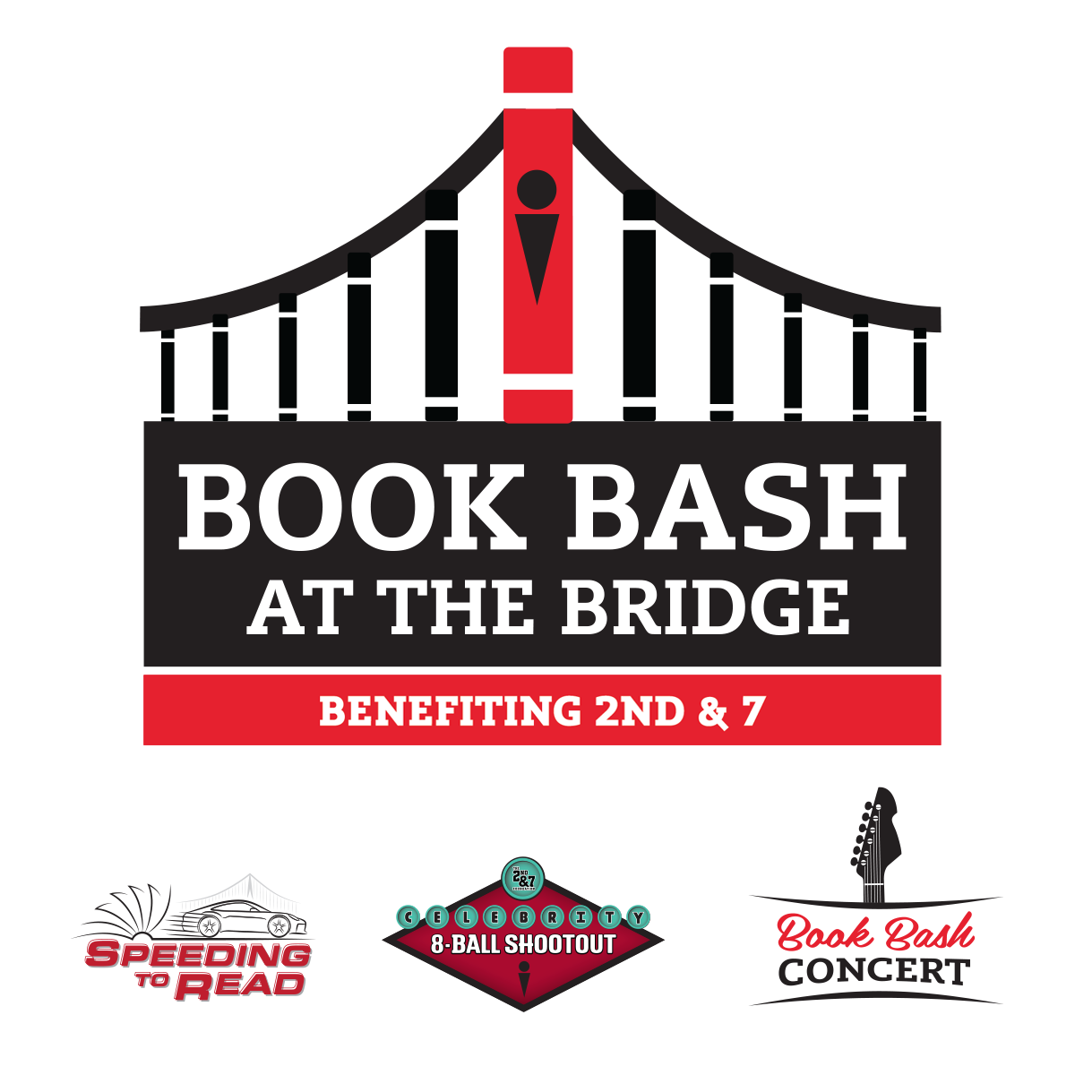 Book Bash at the Bridge<br>benefitting 2nd & 7 Logo